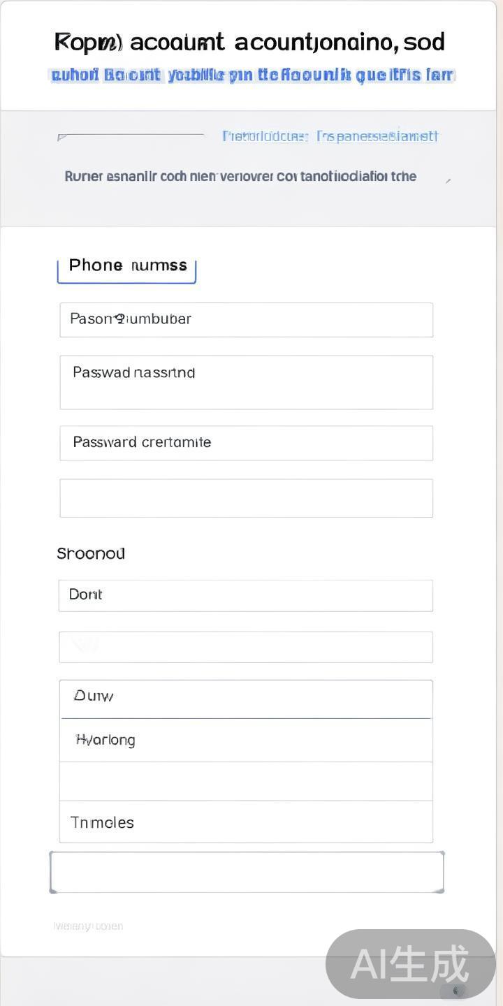 填写个人信息：包括手机号码、设定登录密码和验证验证